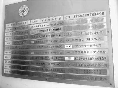 叫人看不懂的名校培训班